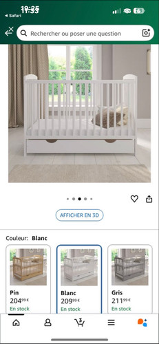 Lit barreaux bébé - lit, à